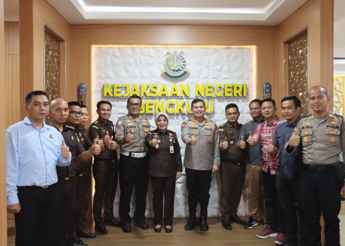 Kolaborasi Penegakan Hukum, Kapolresta Bengkulu Sambangi Kejaksaan Negeri Bengkulu
