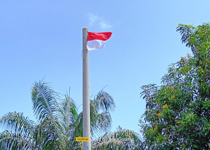 Di Dusun III Desa Lunjuk, Tiang Listrik Bukan Dipasang Kabel Melainkan Bendera    
