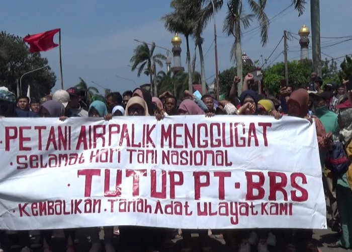Ratusan Massa Demo Depan Kantor Gubernur Tuntut Penyelesaian Konflik Agraria