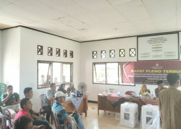 Rekap Hasil Pemilu Kecamatan Ulu Talo Kabupaten Seluma Terpaksa Ditunda, Kendalanya Sinyal Internet 