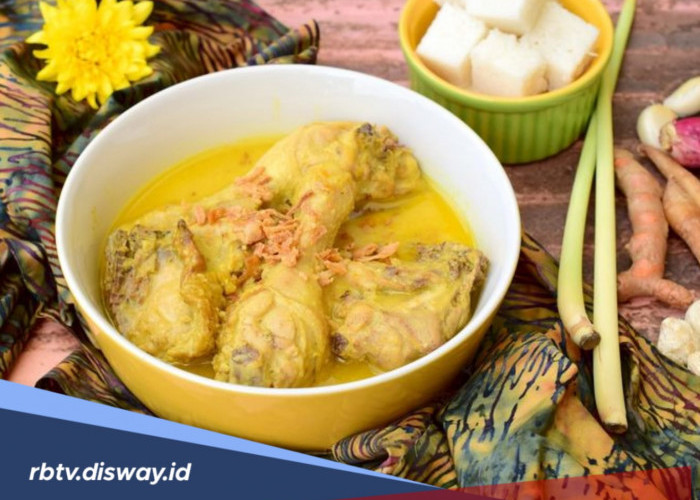 Resep Opor Ayam Kuning Tanpa Santan, Masakan Praktis Rendah Kalori   