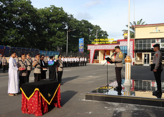 Sertijab Tiga Pejabat di Lingkungan Polresta Bengkulu