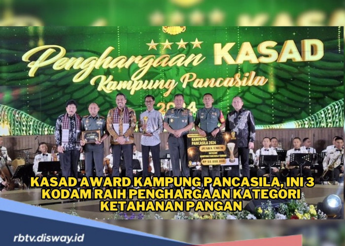 TNI AD Gelar KSAD Award Kampung Pancasila, Ini 3 Kodam Raih Penghargaan Kategori Ketahanan Pangan