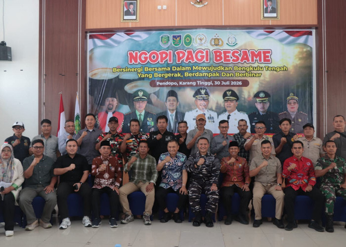 Ngopi Pagi Besame, Bupati Bengkulu Tengah Rachmat Riyanto Undang Ormas dan LSM