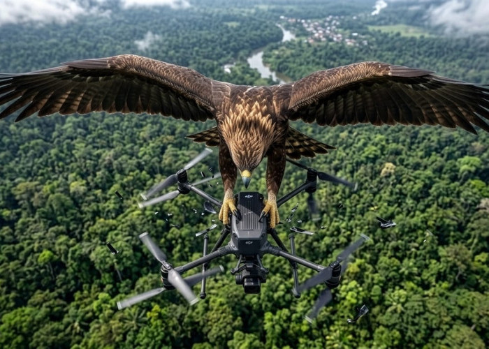 Diduga Diserang Elang, Drone BPKH Lampung Jatuh Saat Tracking Tapal Batas di Hutan Seluma Utara