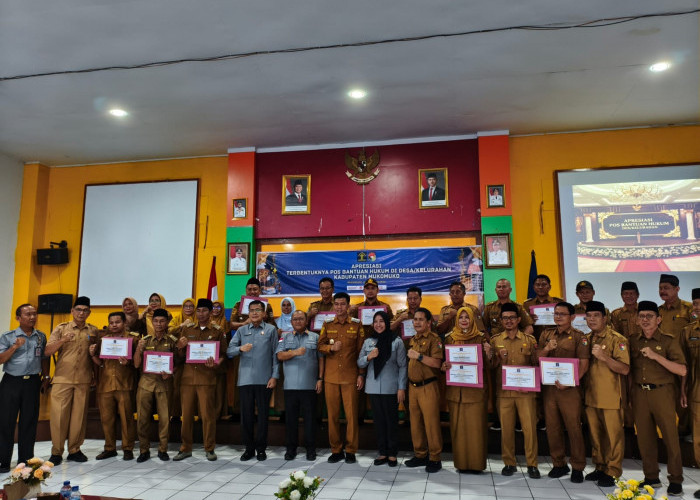Pemkab Mukomuko Terima Apresiasi atas Terbentuknya 151 Pos Bantuan Hukum di Desa dan Kelurahan