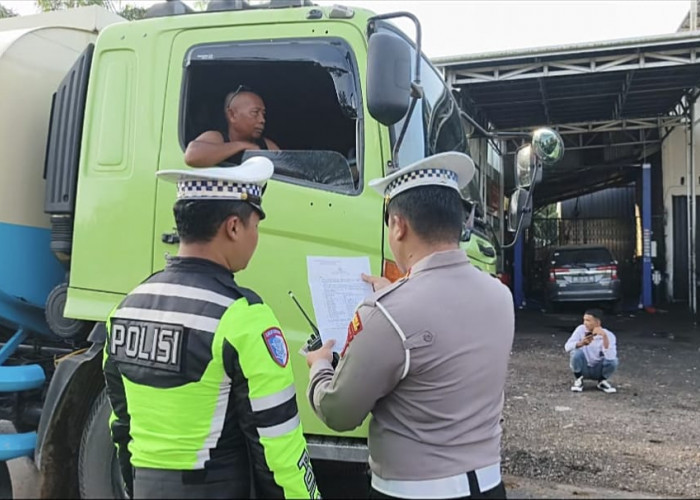 Sat Lantas Polres Mukomuko Gencar Tertibkan Truk ODOL