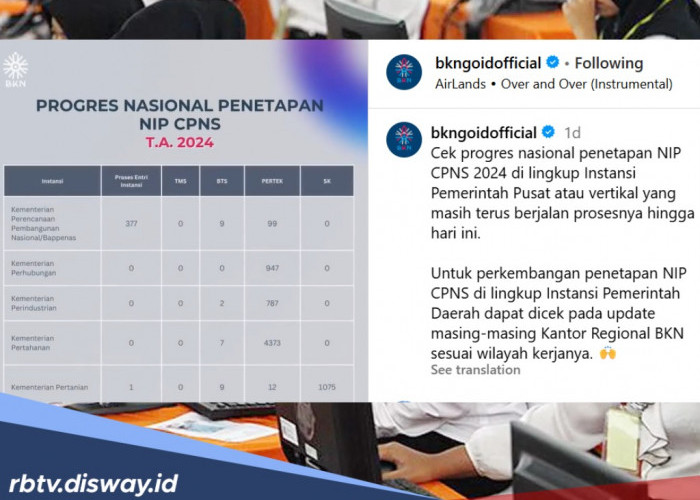 Progres dan Proses Penetapan NIP CPNS 2024 Masih Berjalan, Pelamar Diminta Aktif Pantau Update Resmi
