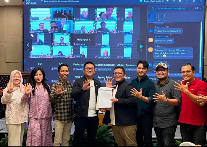 Yosia Yodan Terpilih Aklamasi Ketua Angkatan 2008 Alumni SMAN 5 Kota Bengkulu