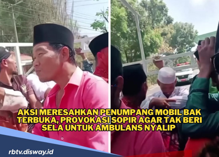 Penumpang Mobil Bak Terbuka Ini Auto Terkenal, Provokasi Sopir Agar Tak Beri Jalan Ambulans Menyalip