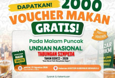 Bank Bengkulu Berikan 2 Ribu Voucher Makan Gratis dan Doorprize di Malam Puncak Undian Simpeda Nasional 
