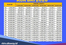 Tabel KUR BRI Rp 25 Juta Tahun 2026, Berapa Angsuran per Bulan?