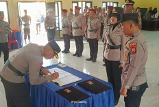 Sertijab 2 Kasat dan 2 Kapolsek Jajaran Polres Seluma, Ini Pesan Kapolres Seluma 