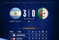Update Klasemen Piala Dunia 2026 Grup J Setelah Argentina Libas Aljazair 3-0