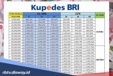 Intip Tabel Pinjaman Kupedes BRI 2026 Plafon Rp 55 hingga 100 Juta