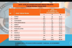 Kasus Curat Mendominasi, Polda Bengkulu Terima 2.704 Laporan Gangguan Kamtibmas Sepanjang Tahun 2025