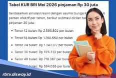 Tabel KUR BRI Bulan Mei 2026 Rp 30 Juta, Bisa Tanpa Bukti Pajak
