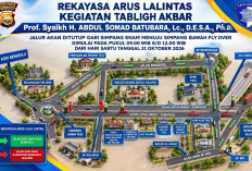 Jelang Tabligh Akbar UAS, Jalan 2 Jalur Kota Tais Seluma Steril dari Truk Besar