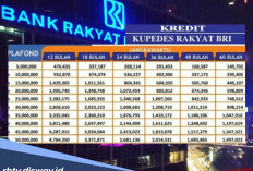 Tabel Kupedes BRI 2026 Pinjaman Rp 105-250 Juta Bunga 0,9 Persen