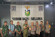 Perkuat Sinergitas, Kapolres Seluma Gelar Silaturahmi Kamtibmas ke Makodim 0425/Seluma