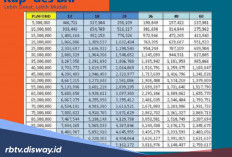 Tabel Lengkap Angsuran Pinjaman Kupedes BRI Rp 1 hingga 250 Juta 