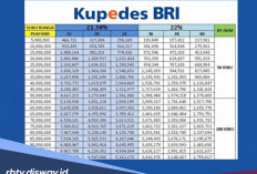Syarat Pinjaman BRI Via Kupedes dan Tabel Angsuran Pinjaman Plafon Rp 1 Juta-Rp 250 Juta