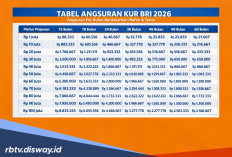 Tabel Pinjaman KUR BRI Rp 50 Juta, Segini Jumlah Cicilannya Selama 1-5 Tahun