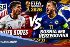 Jadwal Siaran Langsung Amerika Serikat Vs Bosnia dan Herzegovina di Babak 32 Besar Piala Dunia 2026
