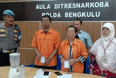 Polda Bengkulu Blender 125 Paket Sabu Milik Bandar Asal Kepahiang dan Rejang Lebong
