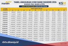 Tabel Pinjaman KSM Mandiri Rp 300 Juta, Berapa Angsuran per Bulan Selama 5 Tahun?