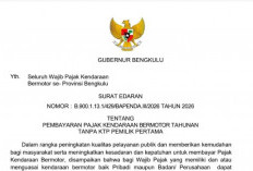 Gubernur Helmi Hasan:: Bayar Pajak Kendaraan  Tanpa KTP Pemilik Awal