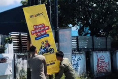 Reklame Liar di Kota Bengkulu Disikat Satpol PP 