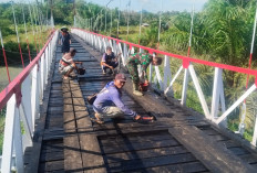 Pembangunan Jembatan Perintis Garuda Desa Sukarami Bengkulu Tengah Selesai, Dandim 0407 Minta Jaga dan Dirawat