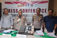 Polres Bengkulu Utara Bongkar 4 Kasus Narkotika, Tangkap 4 Tersangka dan Sita Puluhan Paket Sabu