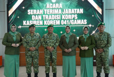 Danrem 041/Gamas Pimpin Serah Terima Jabatan dan Tradisi Korps Kasiren Korem 041/Gamas