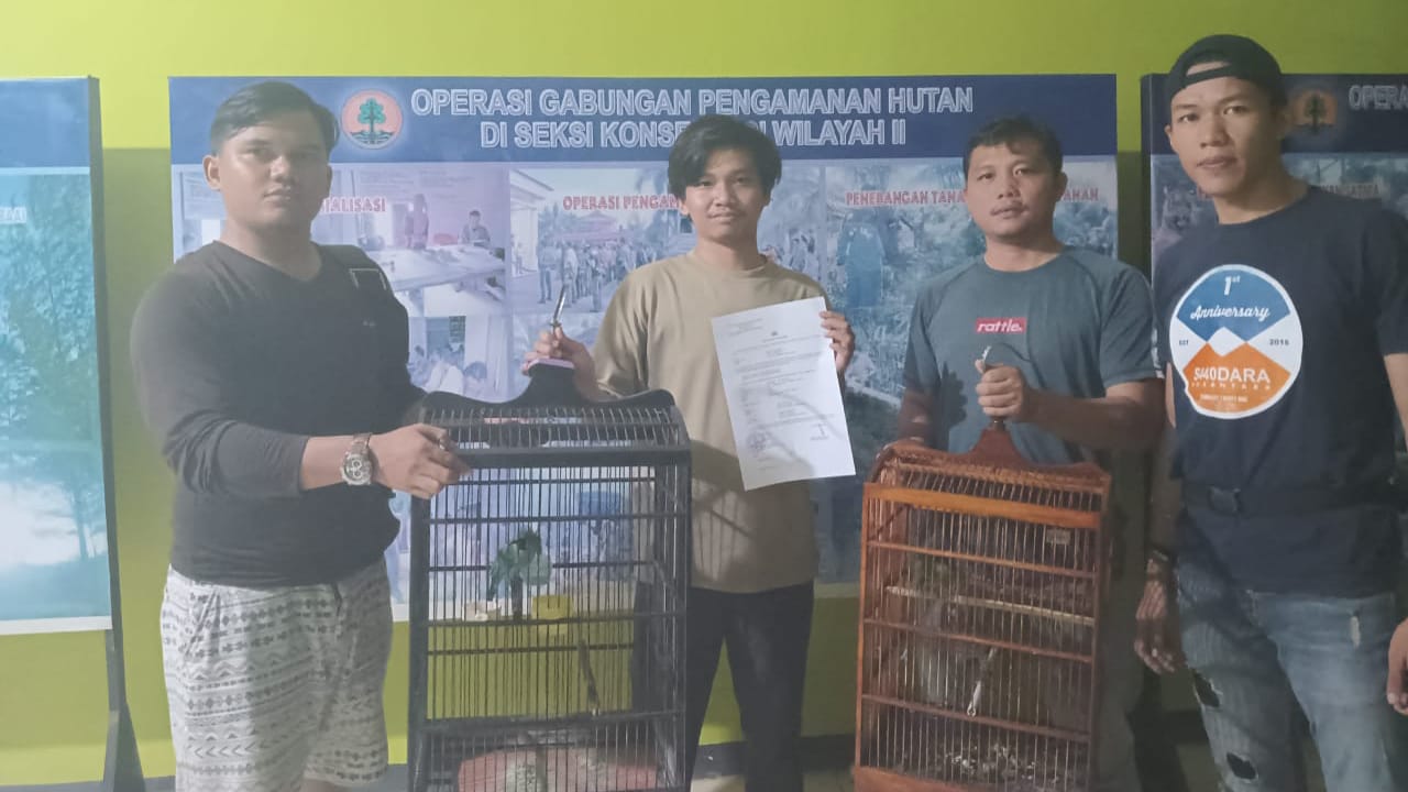 Operasi Wanalaga, Dua Ekor Burung Langka Disita