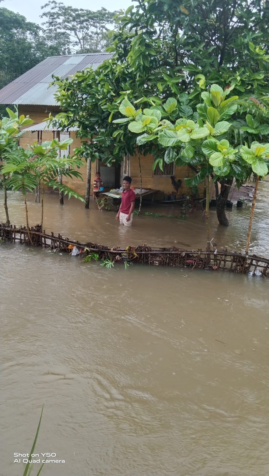 Banjir Mulai Genangi Desa Sidodadi Benteng
