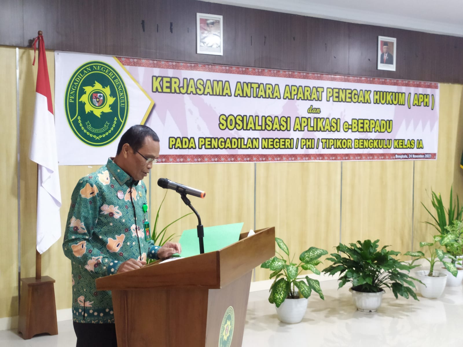 Integrasi Antar APH, Pengadilan Negeri Bengkulu Sosialisasi Aplikasi E- Berpadu