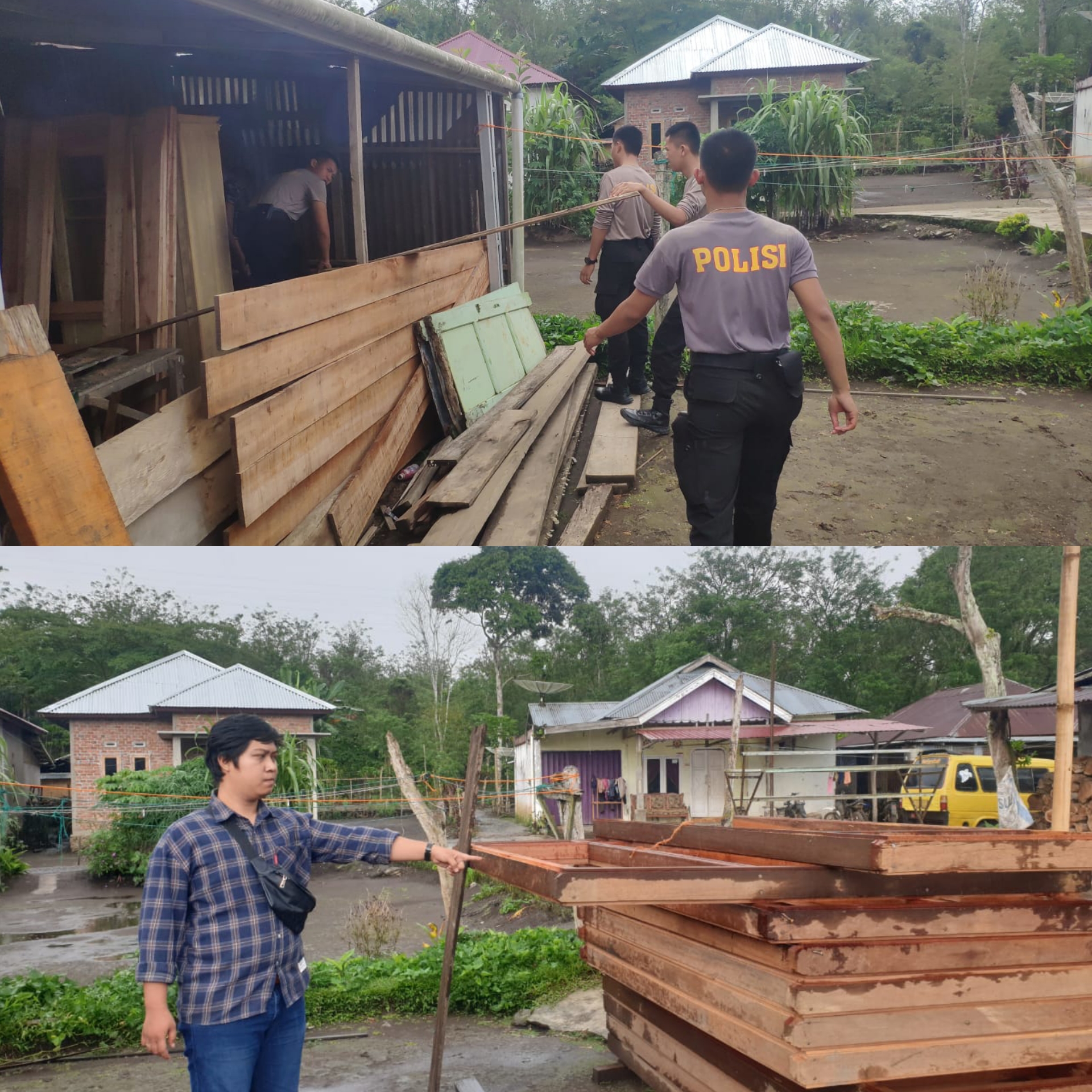 Diduga Hasil Illegal Logging, Tukang Kusen Ditangkap