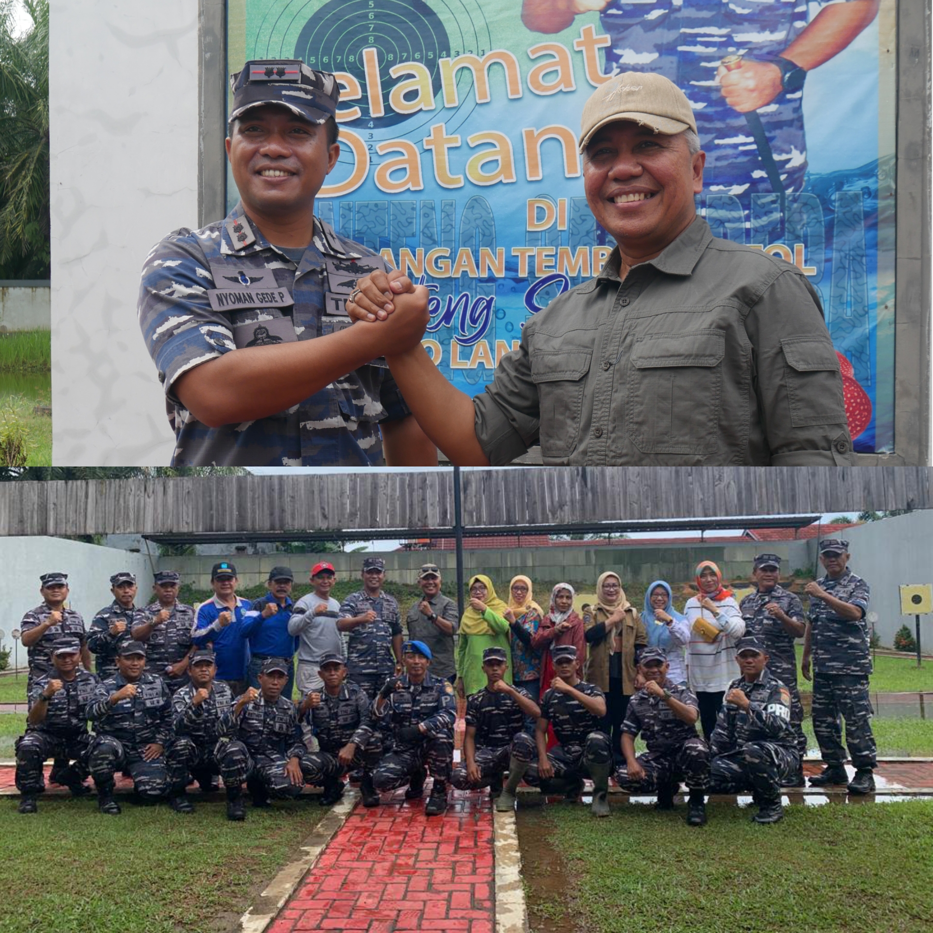 Ajang Silaturahmi, Unihaz dan Lanal Gelar Latihan Menembak